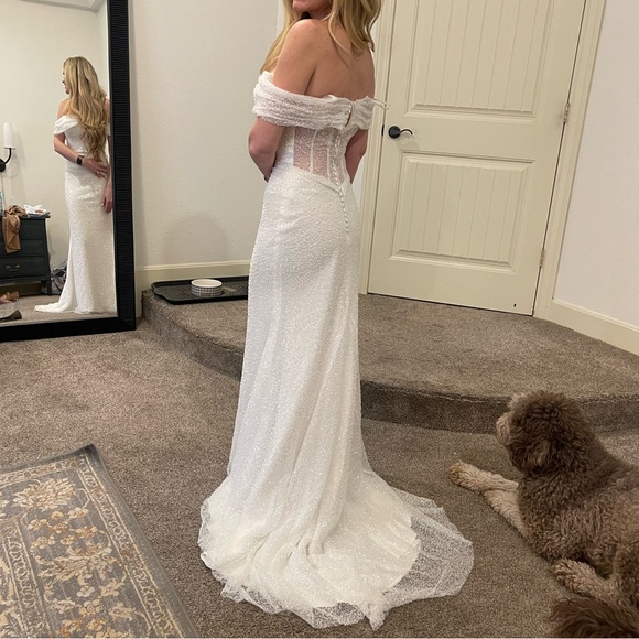 Beaded wedding dress - Picture 3 of 4